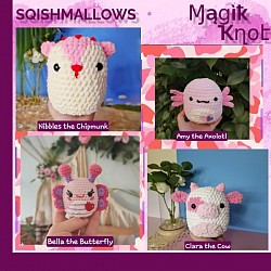 sqishmallows crocheted toys crochet