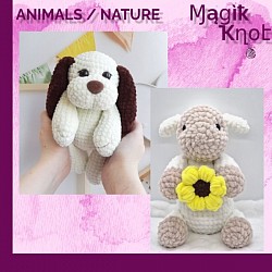 crocheted sheep puppu cute