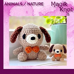 Crochet puppy dog cute plush