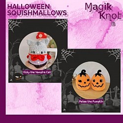 chunky halloween squishmallows crocheted cute adorable trick or treat