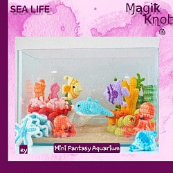 aquarium fish sea life coral fish bowl crochet cute plushy custom