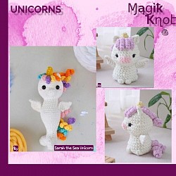 unicorn mermaid crochet cute plushy custom