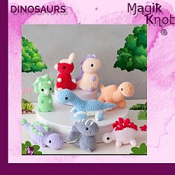 cute plush dinosaurs crochet