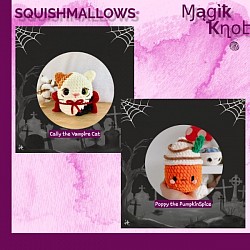 HALLOWEEN SQUISHMALLOW PLUSHY CROCHET CUTE