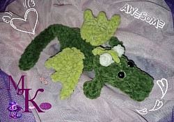 Small dragon snuggle plush crochet